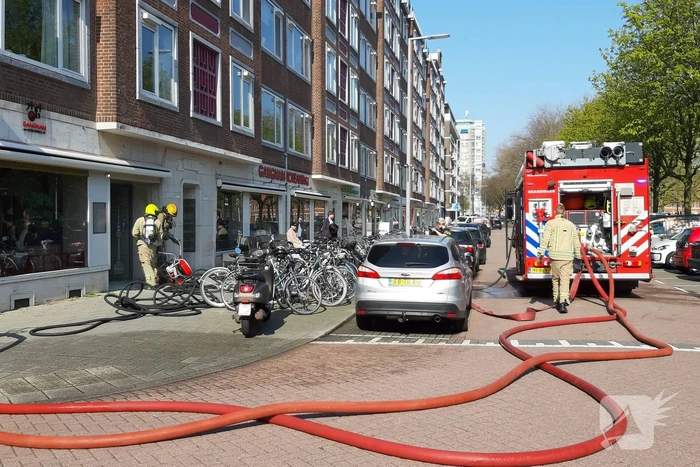Veel rook bij uitslaande brand in restaurant