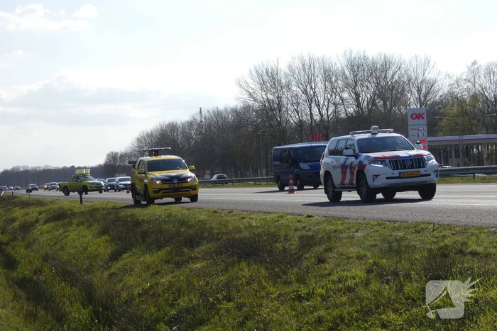 Auto verliest wiel bij ongeval