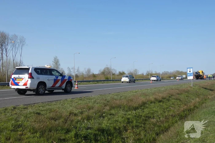 Auto verliest wiel bij ongeval