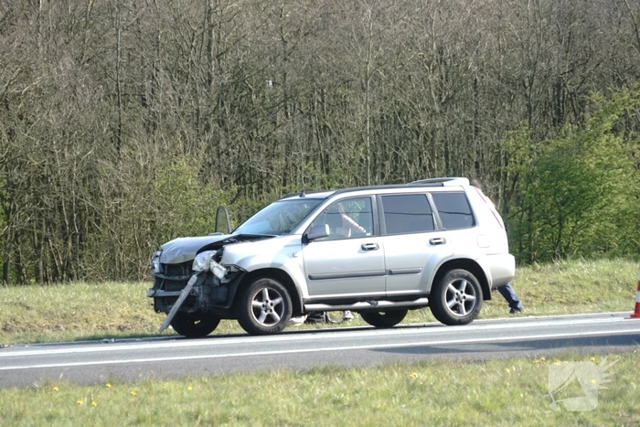 Lange file door ongeval
