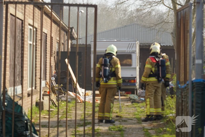 Veel rook bij brand in bedrijfspand