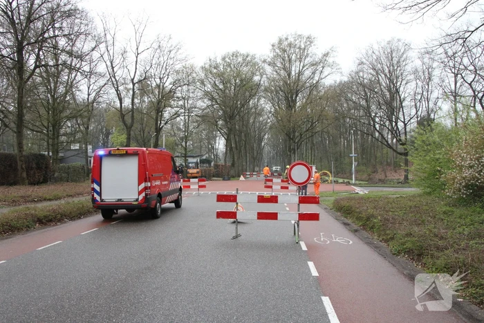 Gasleiding geraakt bij werkzaamheden