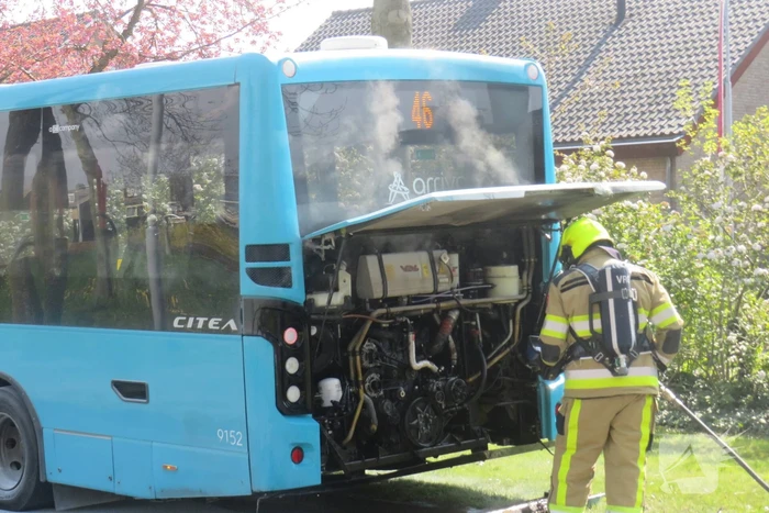 Veel rook bij brand in stadsbus