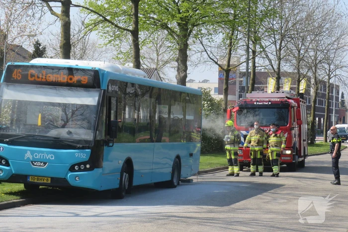 Veel rook bij brand in stadsbus