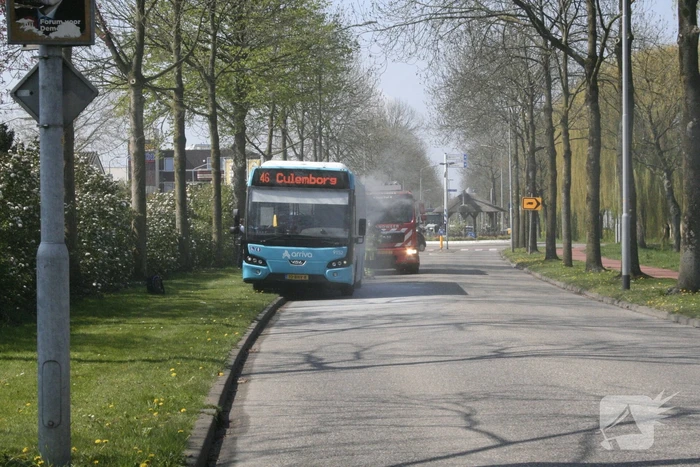 Veel rook bij brand in stadsbus