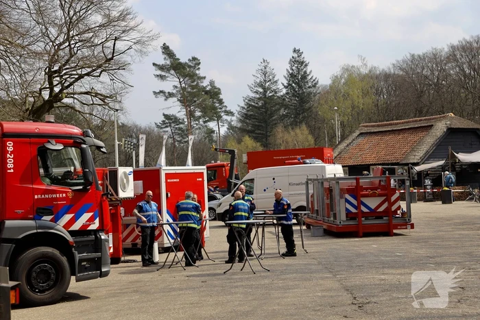 Veel rook bij brand op militair oefenterrein