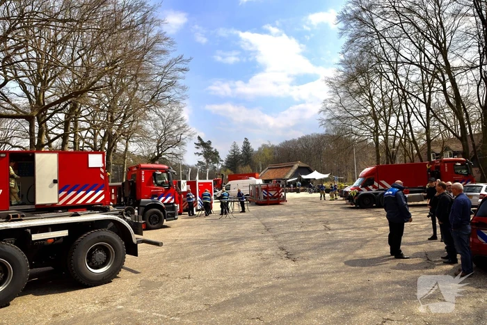 Veel rook bij brand op militair oefenterrein