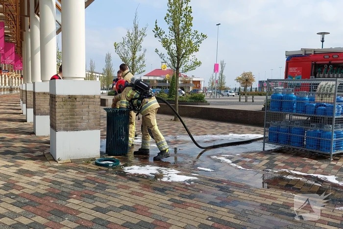 Opnieuw brand in prullenbak