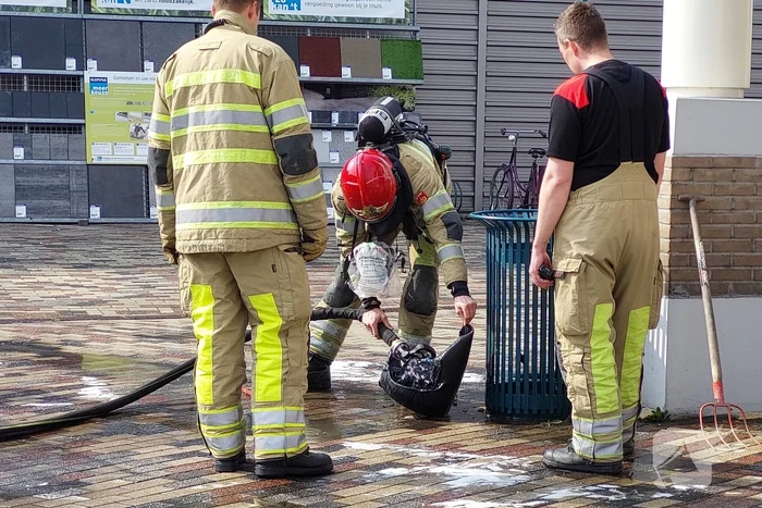 Opnieuw brand in prullenbak