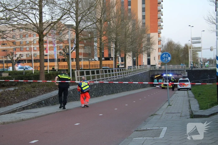 Traumahelikopter landt voor incident in fietstunnel