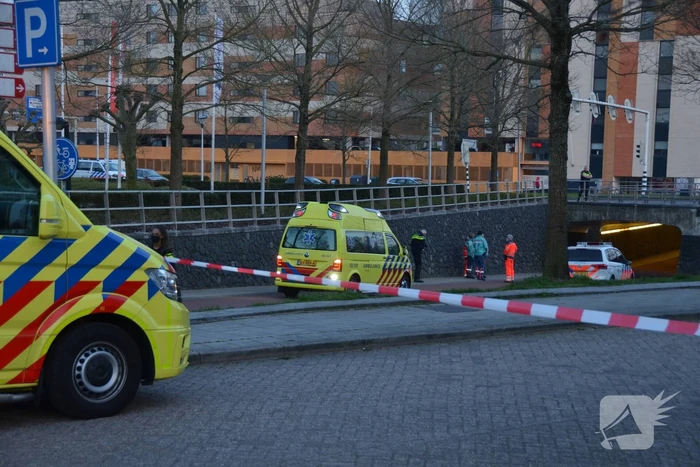 Traumahelikopter landt voor incident in fietstunnel