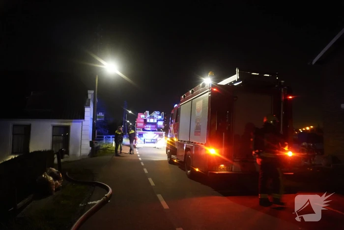 Grote uitslaande brand in duiventil