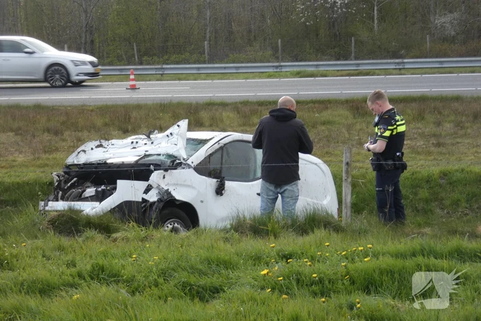 Zwaar ongeval tussen drie voertuigen