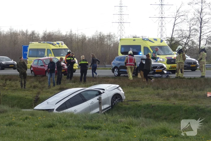 Zwaar ongeval tussen drie voertuigen