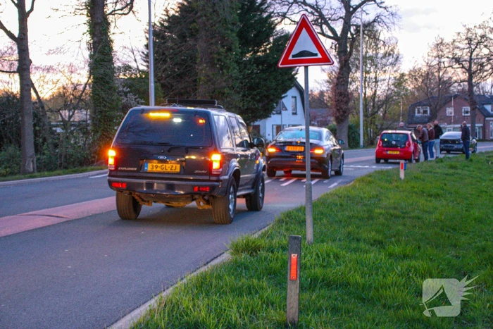 Kopstaart botsing door overstekend eendje