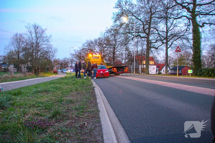 Kopstaart botsing door overstekend eendje