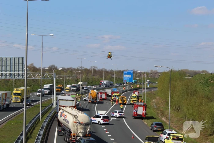 Zeer ernstig verkeersongeval op snelweg
