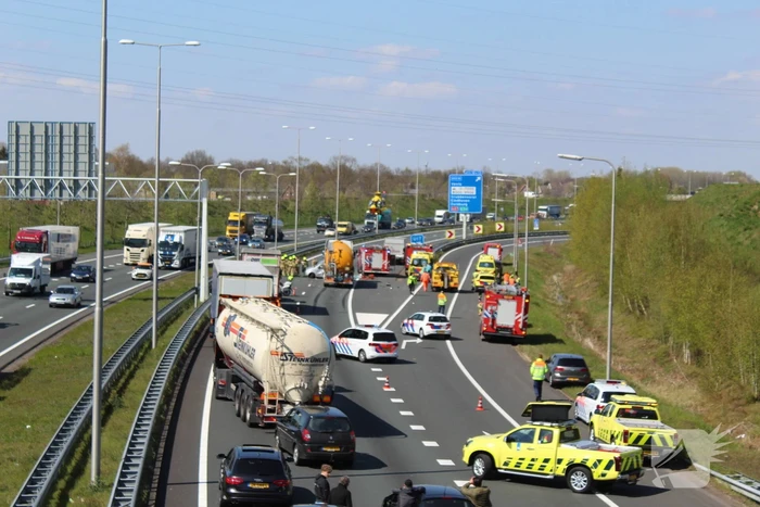 Zeer ernstig verkeersongeval op snelweg