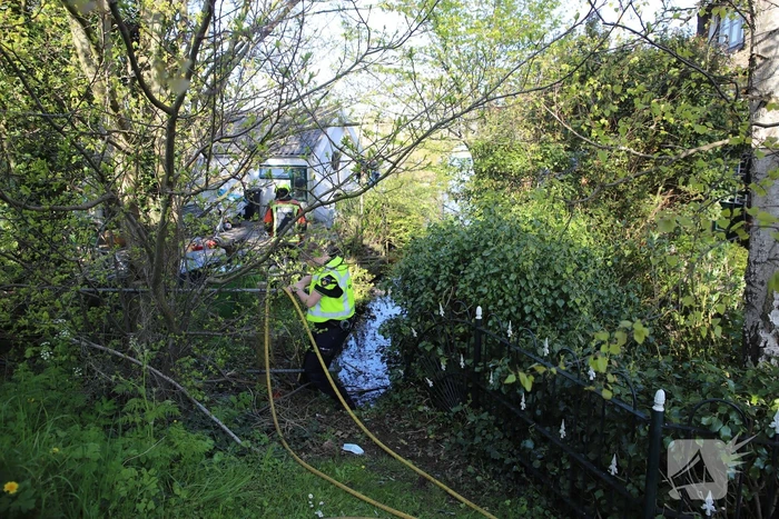 Brand in houten schuur