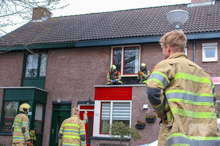Brand op dak tijdens werkzaamheden