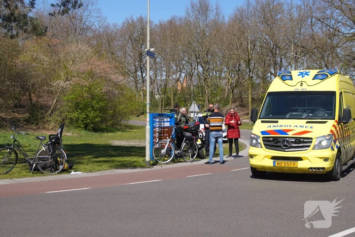 Fietser gewond bij botsing met motor