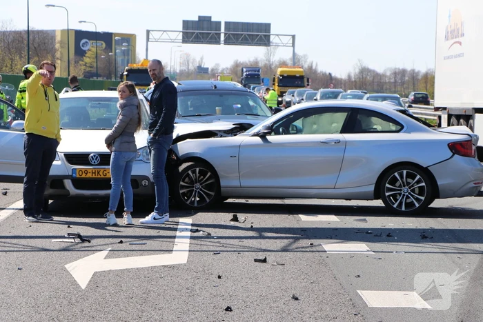 Kinderen betrokken bij kettingbotsing