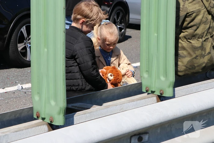 Kinderen betrokken bij kettingbotsing
