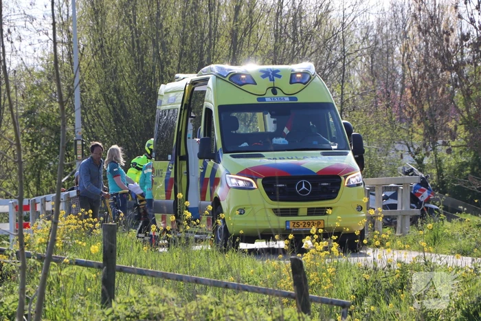 Fietser gewond door valpartij