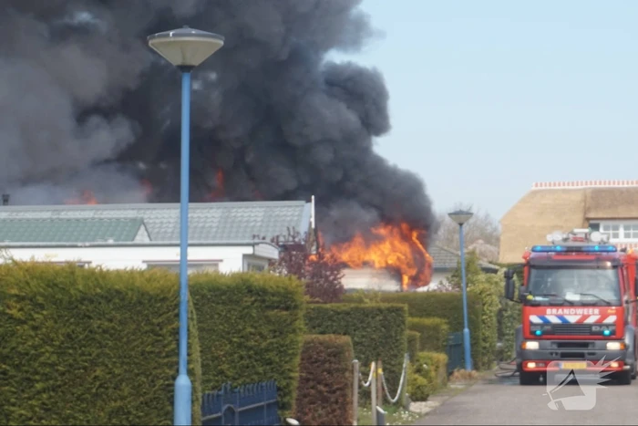Caravan op camping Duinrand verwoest door brand