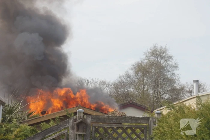 Caravan op camping Duinrand verwoest door brand