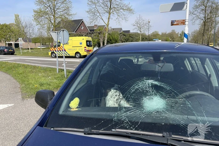 Overstekende e-bikester aangereden door automobiliste