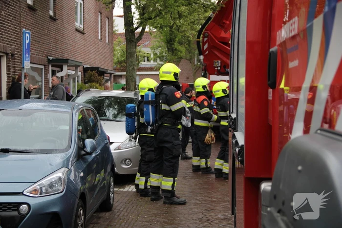 Veel rook bij brand in schoorsteen