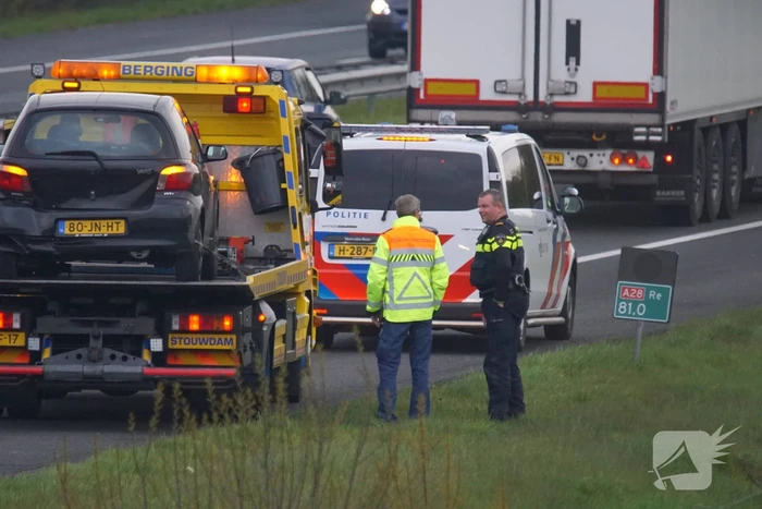 Schade bij ongeval op snelweg