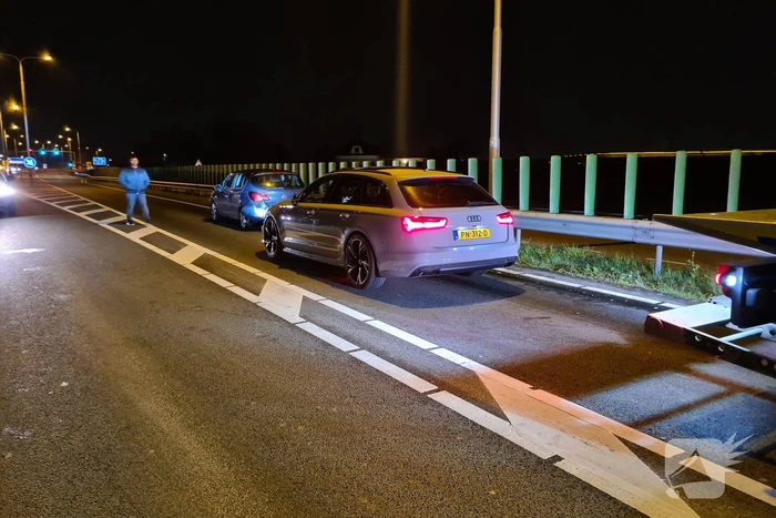 Gewonde bij aanrijding bij wegwerkzaamheden