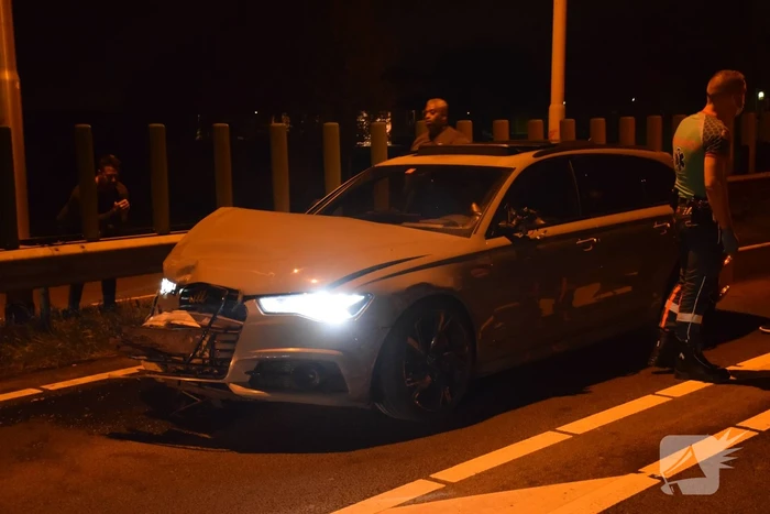 Gewonde bij aanrijding bij wegwerkzaamheden