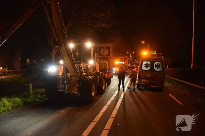 Gewonde bij aanrijding bij wegwerkzaamheden