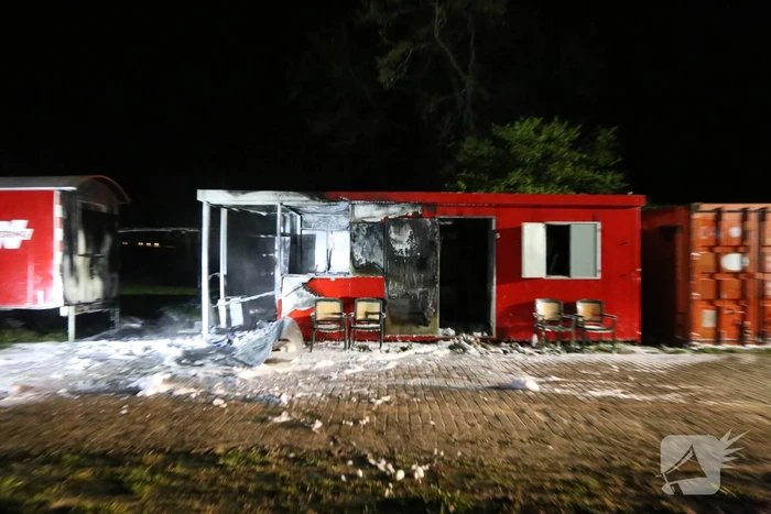 Bouwketen beschadigd door brand
