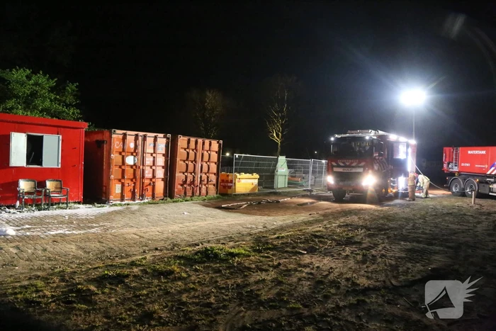 Bouwketen beschadigd door brand