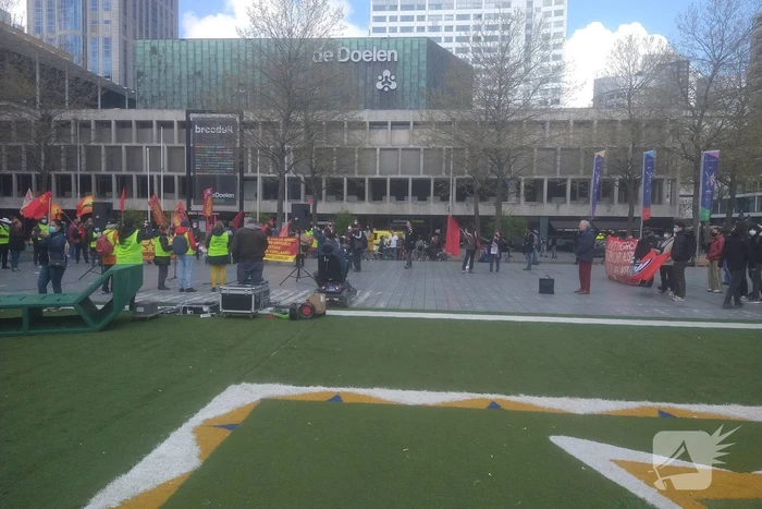 Demonstranten 1 mei comité van start