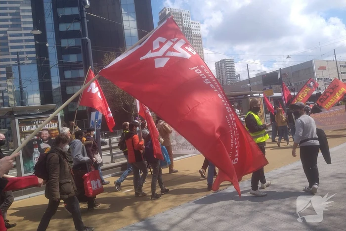 Demonstranten 1 mei comité van start