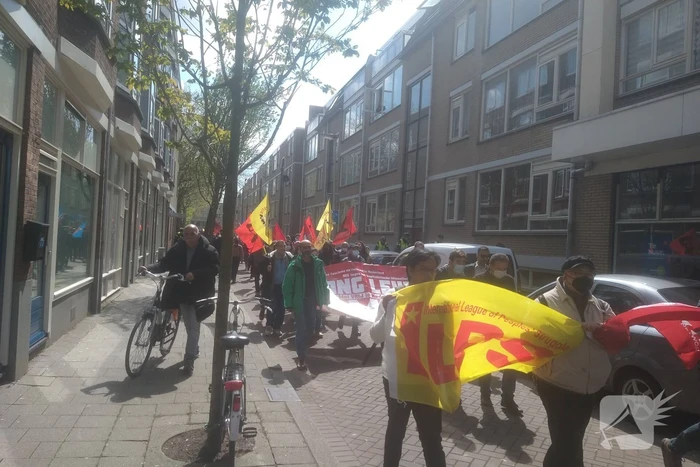 Demonstranten 1 mei comité van start