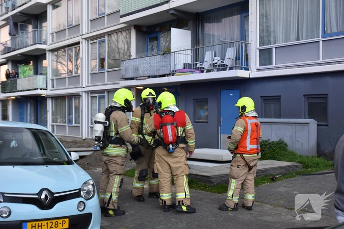 Veel rook bij brand in kelderbox