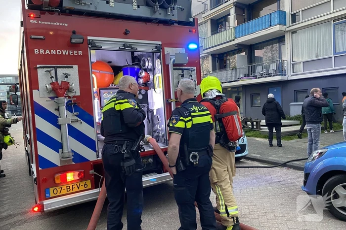 Veel rook bij brand in kelderbox