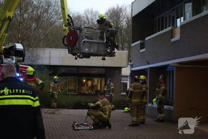 Traumahelikopter landt voor incident