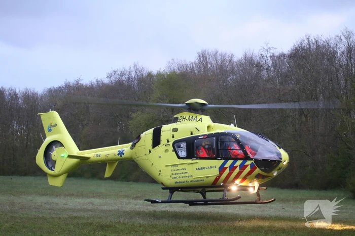 Traumahelikopter landt voor incident