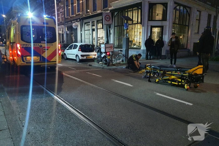 Scooterrijder gewond bij eenzijdig verkeersongeval