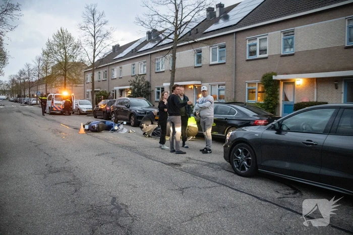 Scooterrijder gewond bij verkeersongeval