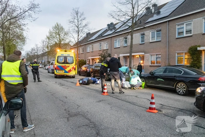 Scooterrijder gewond bij verkeersongeval