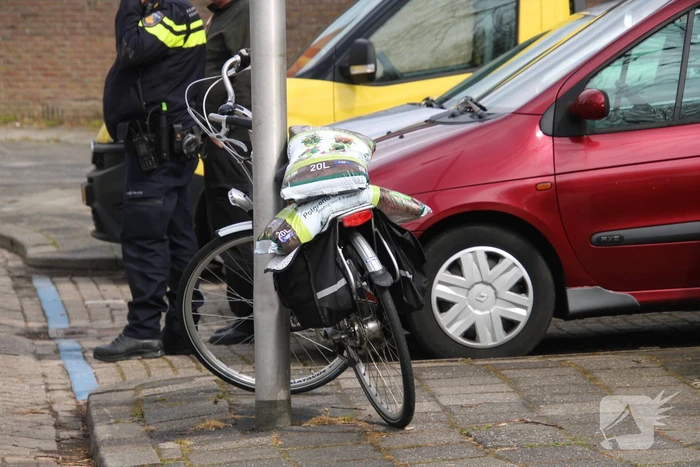 Fietser in botsing met auto