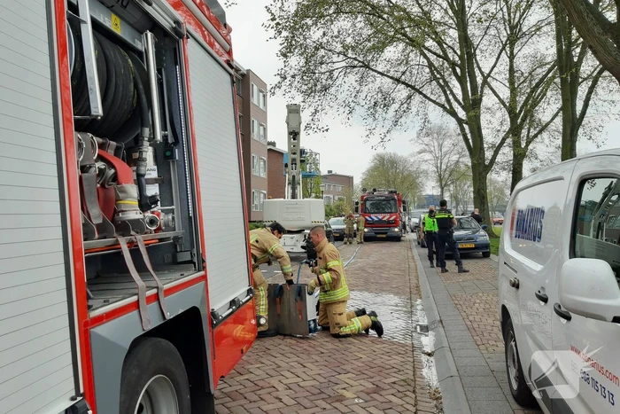 Brand in portiekflat snel geblust